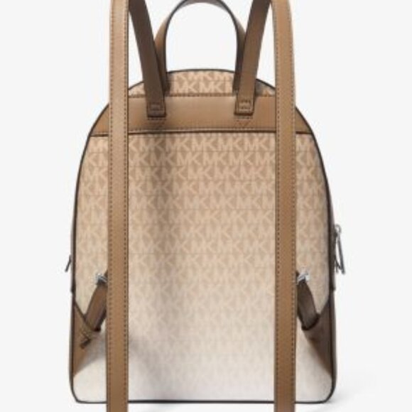 NWT Michael Kors Jaycee Backpack Medium Ombré Signature Logo Work School Preppy - Picture 3 of 4